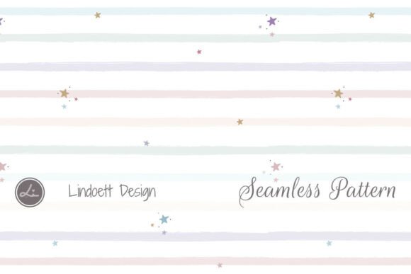 Download Hand Drawn Stripes and Cute Star Pattern - Star pattern Collection