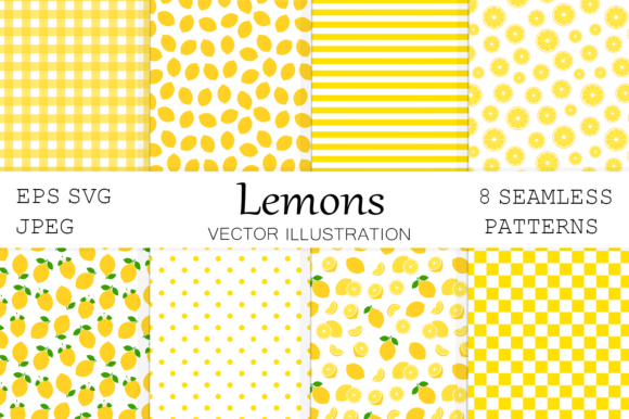 Download Lemon Seamless Pattern. Lemon Background - Lemon background Collection