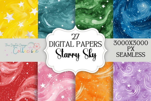 Download Seamless Star Pattern Digital Papers - Star pattern Collection