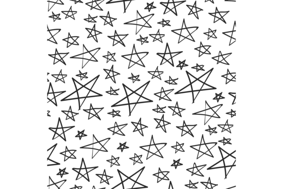 Download Doodle Star Pattern. Seamless Hand Drawn - Star pattern Collection