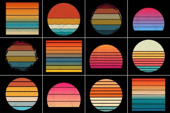 Download Grunge Sunset Retro Background - Retro background Collection