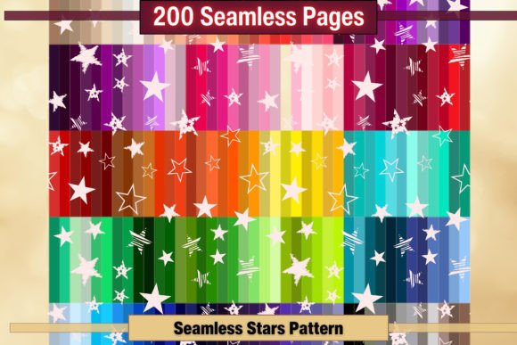 Download Seamless Star Pattern Digital Papers - Star pattern Collection