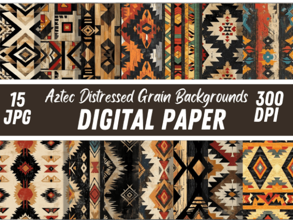 Download Aztec Grain Distressed Retro Background - Retro background Collection