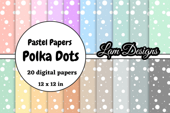 Download Hand-drawn Polka Dots Digital Papers - Premium Resources